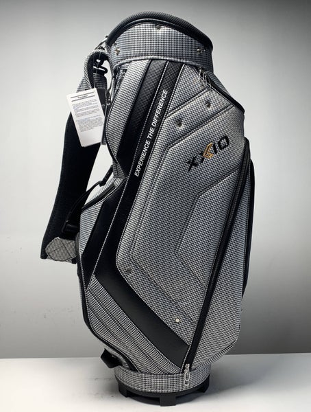 XXIO Lightweight Caddy Cart Bag Houndstooth 4-Way Divide Strap Golf Bag NEW