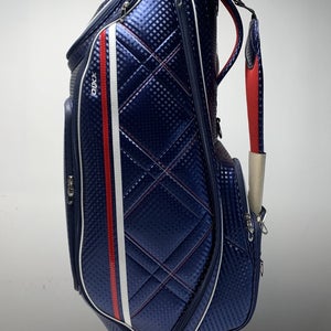 XXIO Caddy Cart Bag Blue Red 5-Way Divide Single Strap Golf Bag NEW