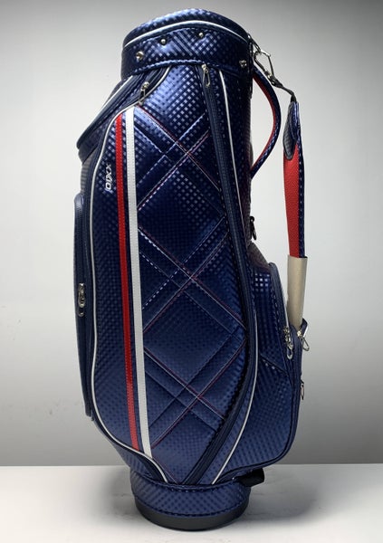 XXIO Caddy Cart Bag Blue Red 5-Way Divide Single Strap Golf Bag NEW