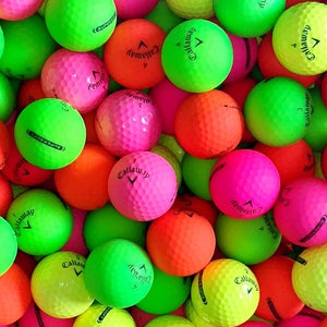 12 Near Mint AAAA Callaway Colored Supersoft Golf Balls...Asst. Color w/Mesh Bag