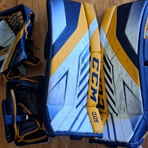 31+1" CCM AXIS PRO FULL RIGHT Intermediate hockey Goalie Custom Full Set (Used)