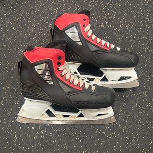 True 2 Piece Custom Hockey Goalie Skates Size 8
