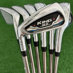 LH Cobra King SpeedZone SZ One Length Iron Set 5-G / Recoil F3 Regular Graphite