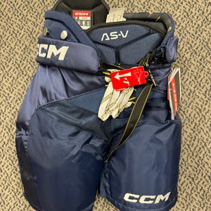 CCM Navy Tacks AS-V Junior Medium Pants