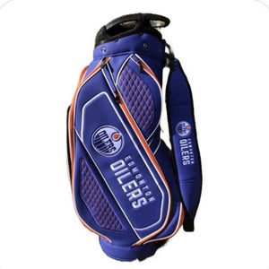 New OILERS LEATHER TOUR BAG 11771-35CLTB-OILERS