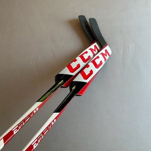 *2 Pack* of New Senior CCM Eflex 5.9 27" Paddle Regular Goalie Sticks Red/White/Black