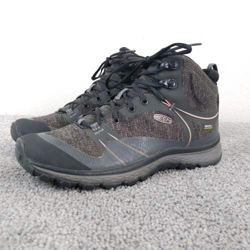 Keen Terradora Mid Womens Size 7 Shoes Lace Up Gray Waterproof Hiking Boots
