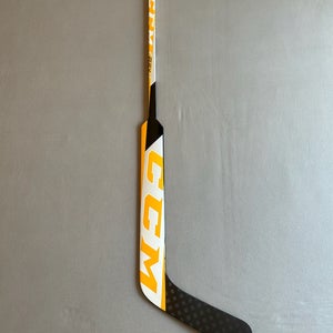 New Intermediate CCM Eflex 5.9 24" Paddle Regular Goalie Stick Gold/Black/White