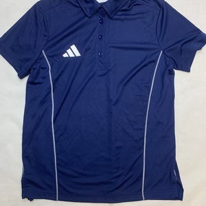 Adidas Utility Short Sleeve Climacool Polo Shirt Women's Small Navy Blue Golf