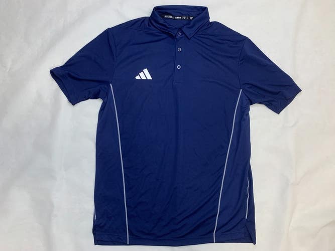 Adidas Utility Short Sleeve Climacool Golf Polo Men's M Navy Blue Shirt JH3667