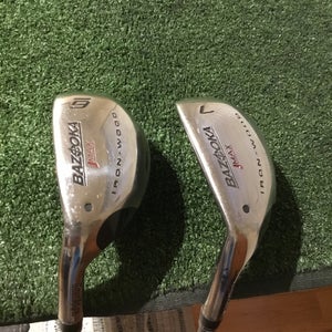 Tour Edge Left Handed Ladies Bazooka Jmax Hybrids Set (6H & 7H) 67g Graphite LH