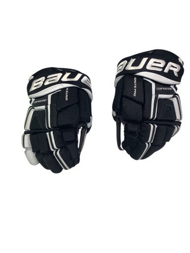 Used Bauer SUPREME IGNITE PRO Junior Gloves Black 10" 11347-S000250638