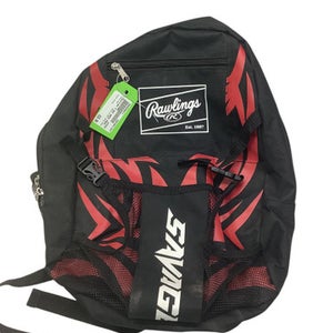 Used Rawlings 2 BAT BACK PACK BB/SB Player Backpack Black 11347-S000250611