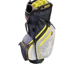 Used Titleist 14 WAY CART BAG Mens Cart Bag Grey And Navy Blue 11347-S000250568