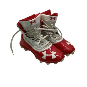 Used Under Armour HIGHLIGHT Jr FB Cleats Red Junior 04.5 11347-S000250555