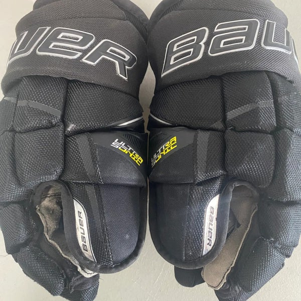 Used Bauer Supreme UltraSonic 14" gloves