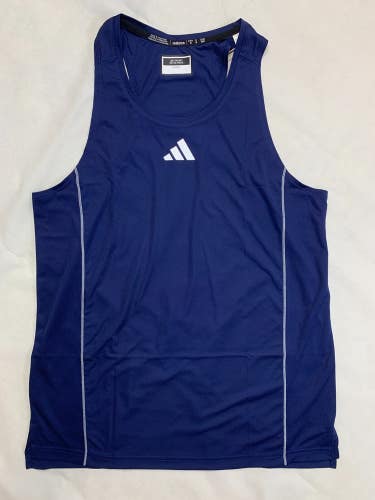 Adidas Utility Singlet Men's Medium Navy Blue Running Sleeveless Shirt JF1542