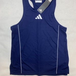 Adidas Utility Tank Shirt Women's S Navy Blue Sleeveless Singlet Running Track