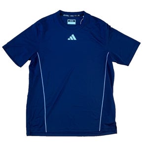 Adidas Utility Short Sleeve Men's M Navy Blue Training Tee Shirt JF1534
