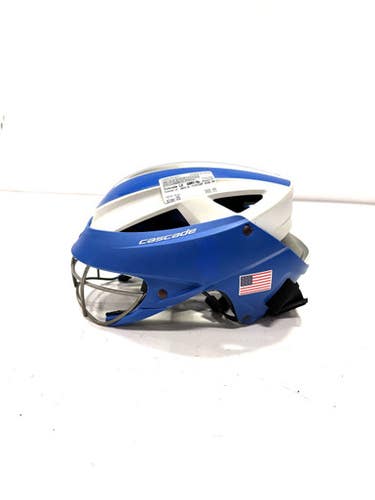 Used Cascade LX GRAY/BL MISSINGF SIDE PADS Lacrosse Helmet Grey One Size 11860-C000293627