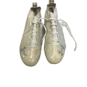 Used Under Armour 3022654-100 Adult FB Cleats White Senior 11.5 11730-S000065392