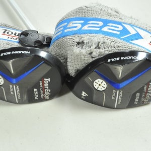 Tour Edge Hot Launch E522 3 and 4 Hybrid Set Senior Flex Right Graphite # 198782