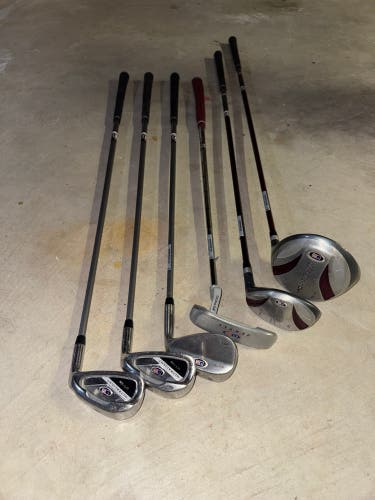 Junior US Kids Golf Ultralight WT-10u 60” 6 Club Stand Set