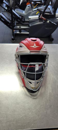 Used All-Star MVP2500-1 7-7 1/2 Catchers Helmet w/Mask Red One Size 11497-S000150015