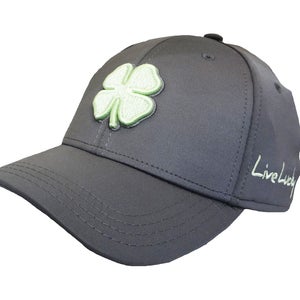 NEW Black Clover Premium Clover #101 Spring Green/Charcoal Fitted S/M Golf Hat