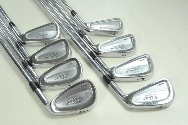 Titleist 690.CB Forged 3-PW Iron Set Stiff Flex RH FCM 6.0 Rifle Steel # 198540