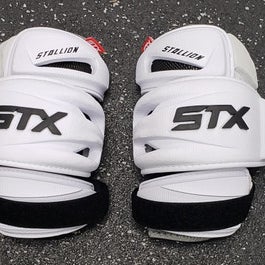 Used STX STALLION 900 Lacrosse Arm Pads/Guards White LG 11849-S000029206
