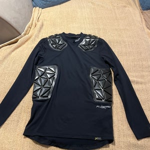 BAUER S20 ELITE PADDED GOALIE BASE LAYER SHIRT - YOUTH Size Medium