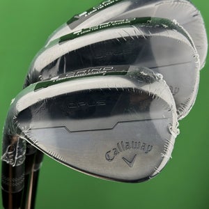 Callaway Opus Black Shadow Wedge Set 52-10*, 56-12*, 60-10* S-Grind Steel LH NEW
