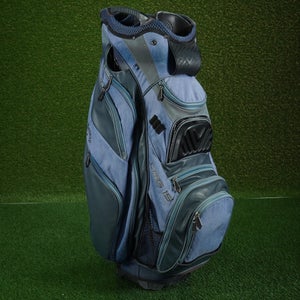 CALLAWAY GOLF ORG 15 CART BAG 15 WAY DIVIDERS GOLF BAG, PUTTER WELL, BLUE DENUIM