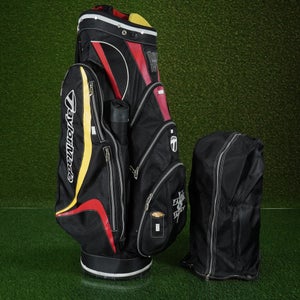 TAYLORMADE CART BAG 14 WAY GOLF BAG, BLACK ~ W/ PAUMA VALLEY CLUB LOGO!