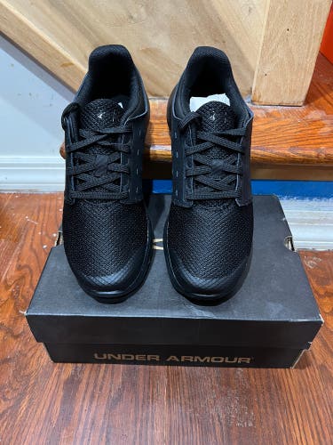 Black Unisex Youth Size M 4.5 (W 5.5) Under Armour Shoes (New)