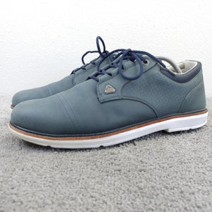 Cuater The Legend Travis Mathew Mens Size 11.5 Golf Shoes Spikes Blue Leather