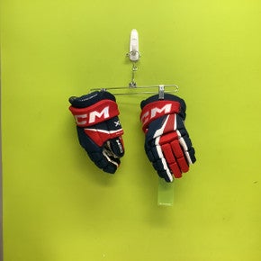 Used CCM XF Senior Gloves Navy Blue And Red 14" 11686-S000044321
