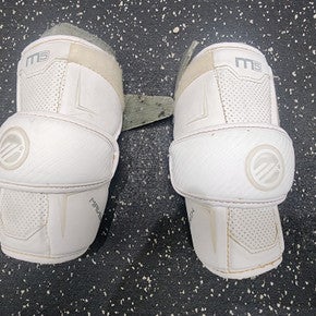Used Maverik M5 Lacrosse Arm Pads/Guards White Senior 11849-S000028001