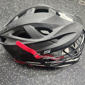 Used Cascade CASCADE S MATTE BLACK Lacrosse Helmet White One Size 11849-S000027711