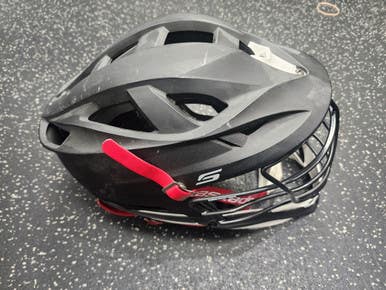 Used Cascade CASCADE S MATTE BLACK Lacrosse Helmet White One Size 11849-S000027711