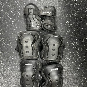 Used DBX PROTECTIVE SET Bike Elbow Pads Black SM 11849-S000029113