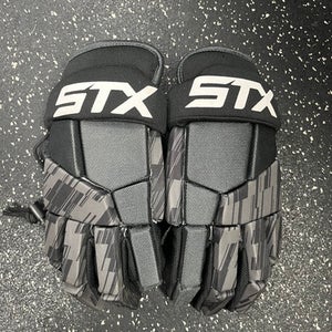 Used STX STALLION 75 Lacrosse Gloves Mens Black 13" 11849-S000029110