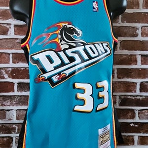 Grant Hill Detroit Pistons Throwback Mitchell & Ness Jersey Size Adult Small