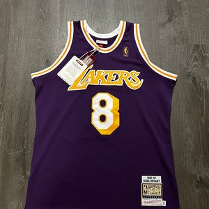 Kobe Bryant Authentic NBA Lakers Road Jersey Size L- Hardwood Classics M&N