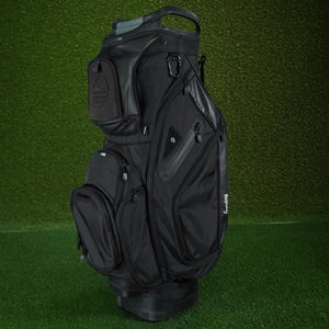 SUNDAY GOLF CART BIG RIG GOLF BAG 14-WAY DIVIDERS MATTE BLACK ~ READ DETAILS!!