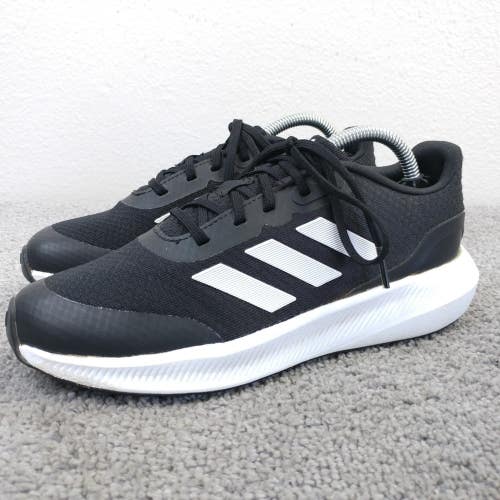 Adidas Runfalcon 3.0 Boys Size 4Y Running Shoes Black Sneakers HP5845 Low Top