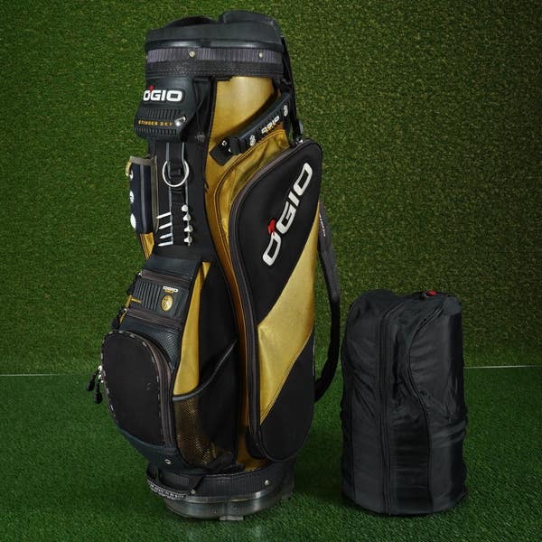 OGIO STINGER SKV CART BAG 10-WAY DIVIDERS GOLF BAG, YELLOW / BLACK