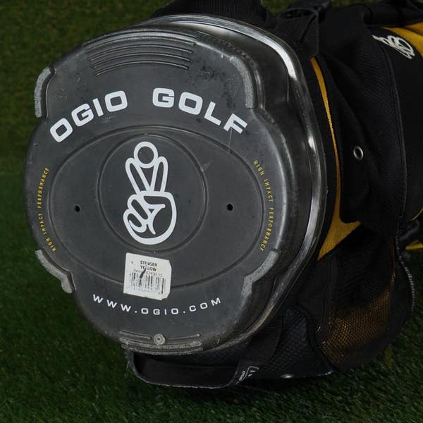 OGIO STINGER SKV CART BAG 10-WAY DIVIDERS GOLF BAG, YELLOW / BLACK