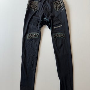 New Black Bauer Padded Compression Tights With Jock - Senior Large *CUP NOT INCLUDED*